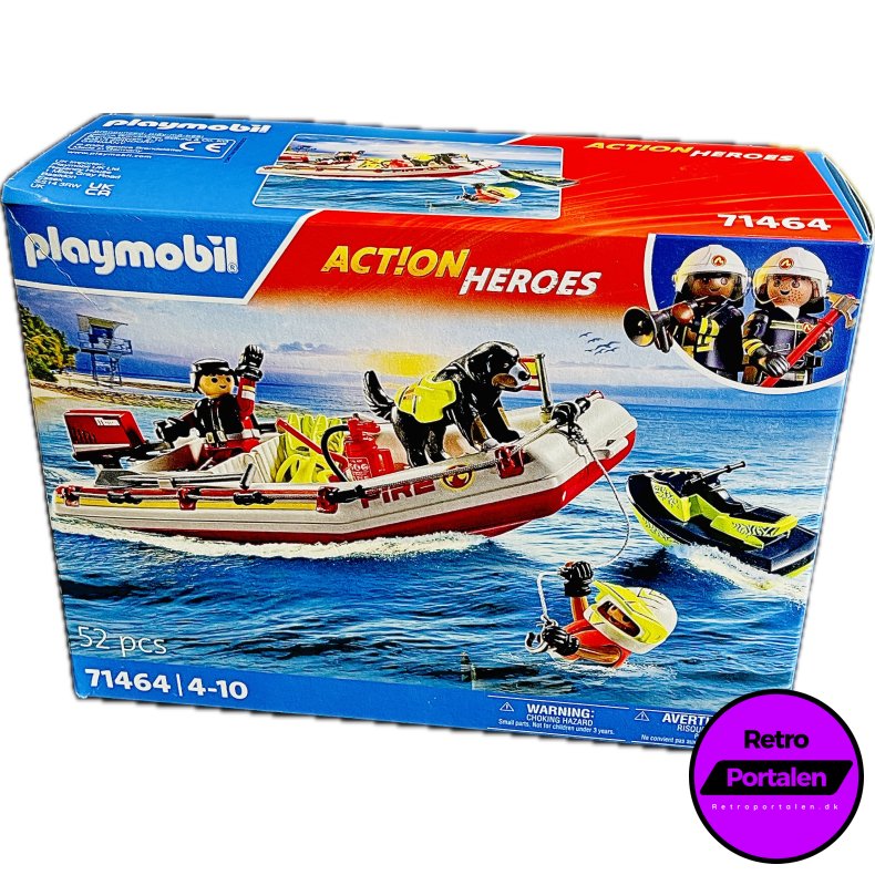 Playmobil: Fireboat With Aqua Scooter (Model: 71464) (4008789714640) (NY)