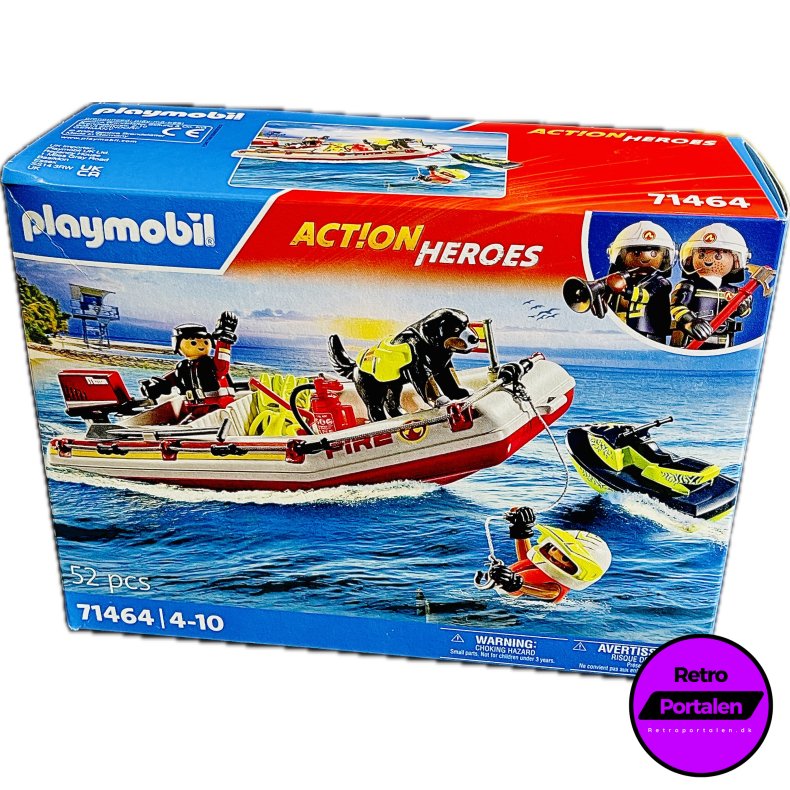 Playmobil: Fireboat With Aqua Scooter (Model: 71464) (4008789714640) (NY)