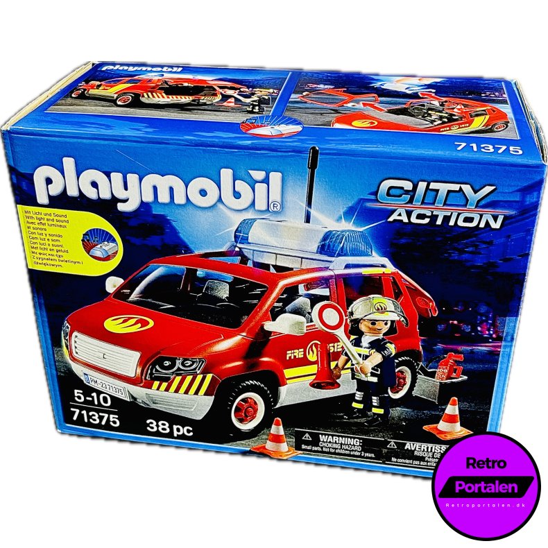 Playmobil: Fire Chief�s Car With Lights And Sound (City Action) (Model: 71375) (4008789713759) (NY)
