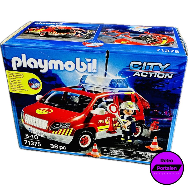 Playmobil: Fire Chief�s Car With Lights And Sound (City Action) (Model: 71375) (4008789713759) (NY)
