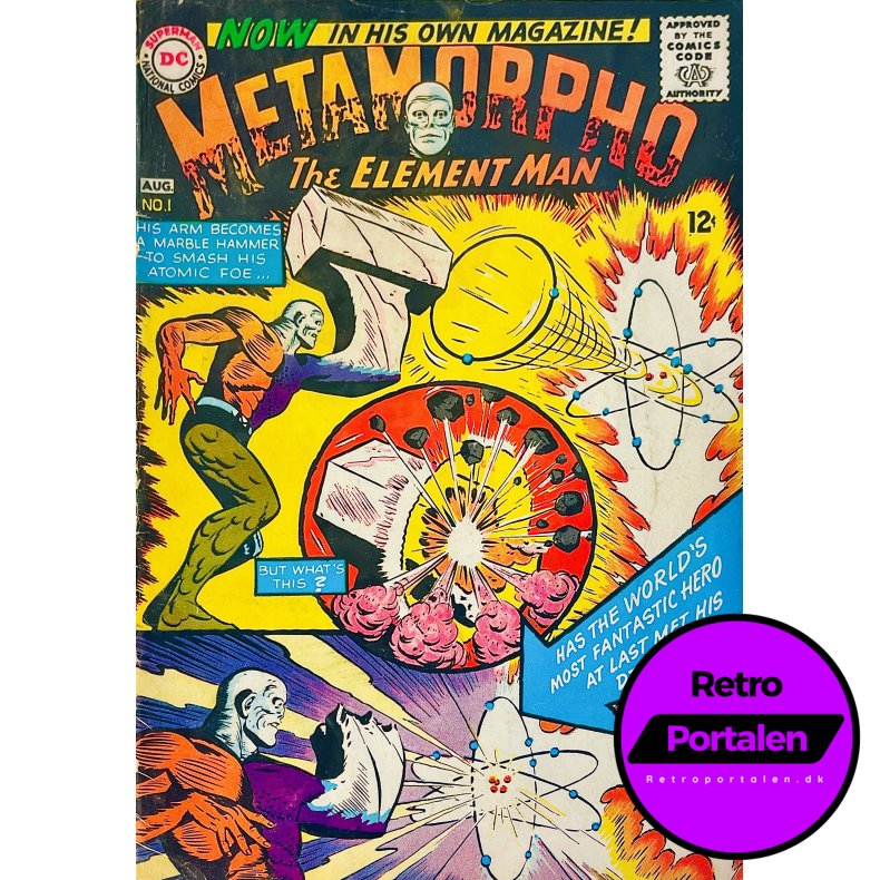 Metamorpho: The Element Man Nr. 1 (1965) (Engelsk) (DC) (Tegneserie)