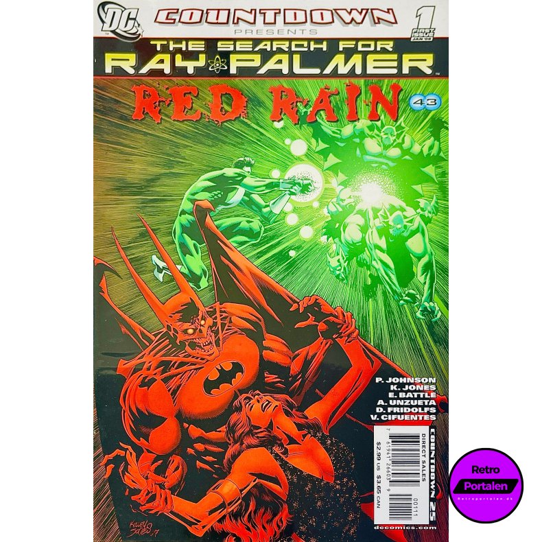 The Search For Ray Palmer: Red Rain Nr. 43 (2008) (Engelsk) (DC) (Tegneserie)