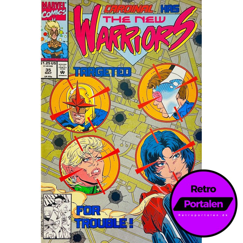 The New Warriors Vol. 1 Nr. 35 (1993) (Engelsk) (Marvel Comics) (Tegneserie)