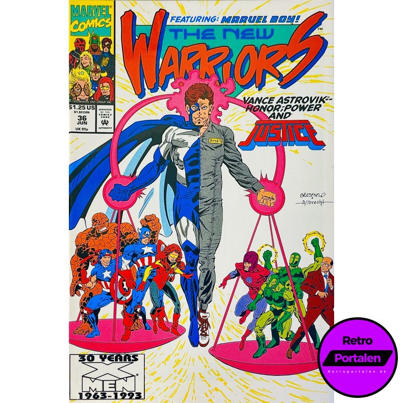 The New Warriors Vol. 1 Nr. 36 (1993) (Engelsk) (Marvel Comics) (Tegneserie)