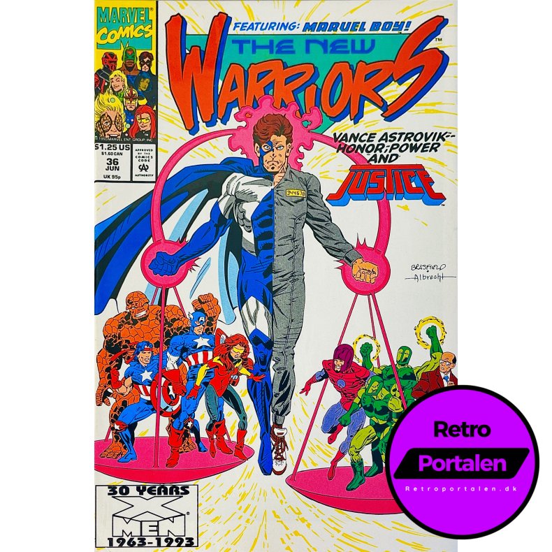 The New Warriors Vol. 1 Nr. 36 (1993) (Engelsk) (Marvel Comics) (Tegneserie)