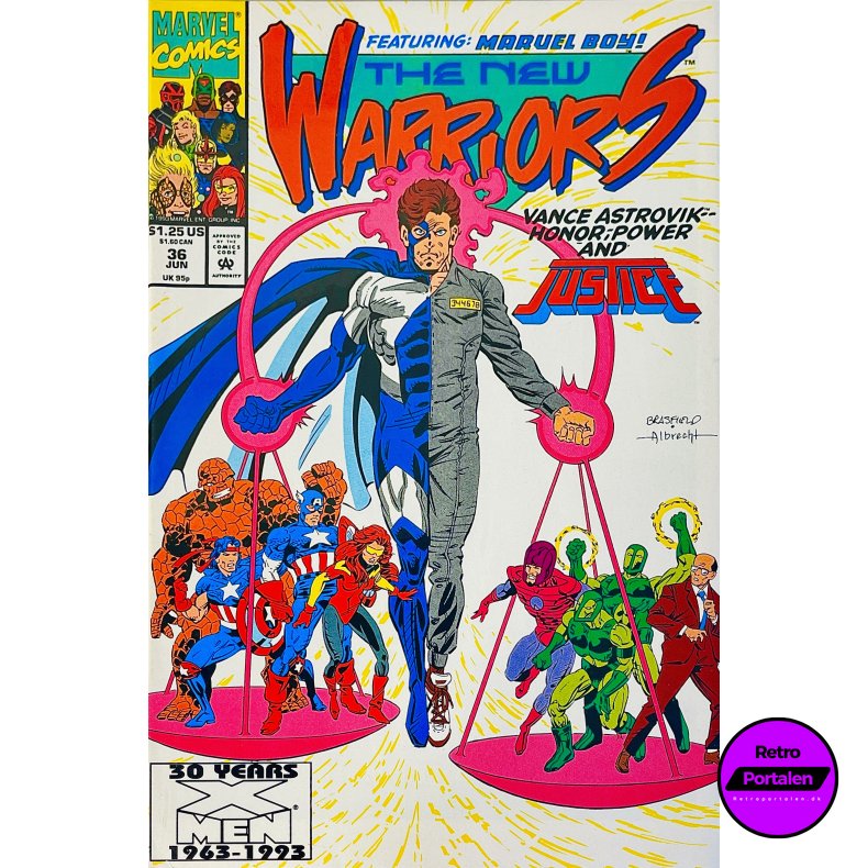 The New Warriors Vol. 1 Nr. 36 (1993) (Engelsk) (Marvel Comics) (Tegneserie)