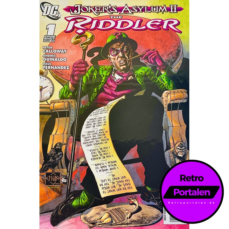 Joker�s Asylum 2: The Riddler Nr. 1 (2010) (Engelsk) (DC) (Tegneserie)