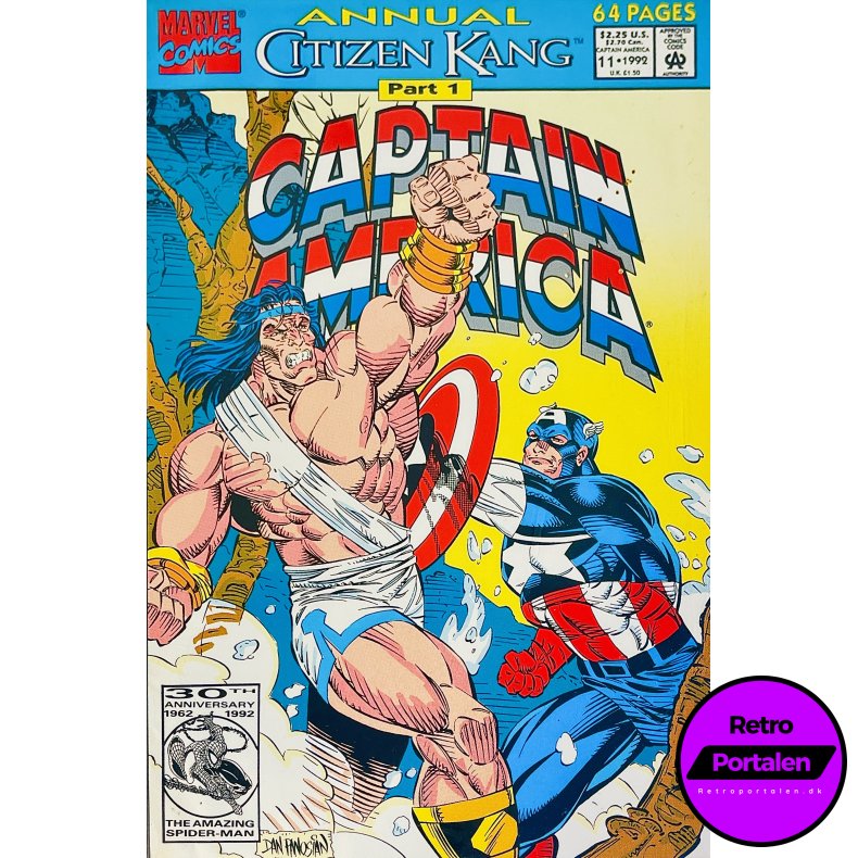 Captain America Annual Part 1 Nr. 11 (1992) (Engelsk) (Marvel Comics) (Tegneserie)