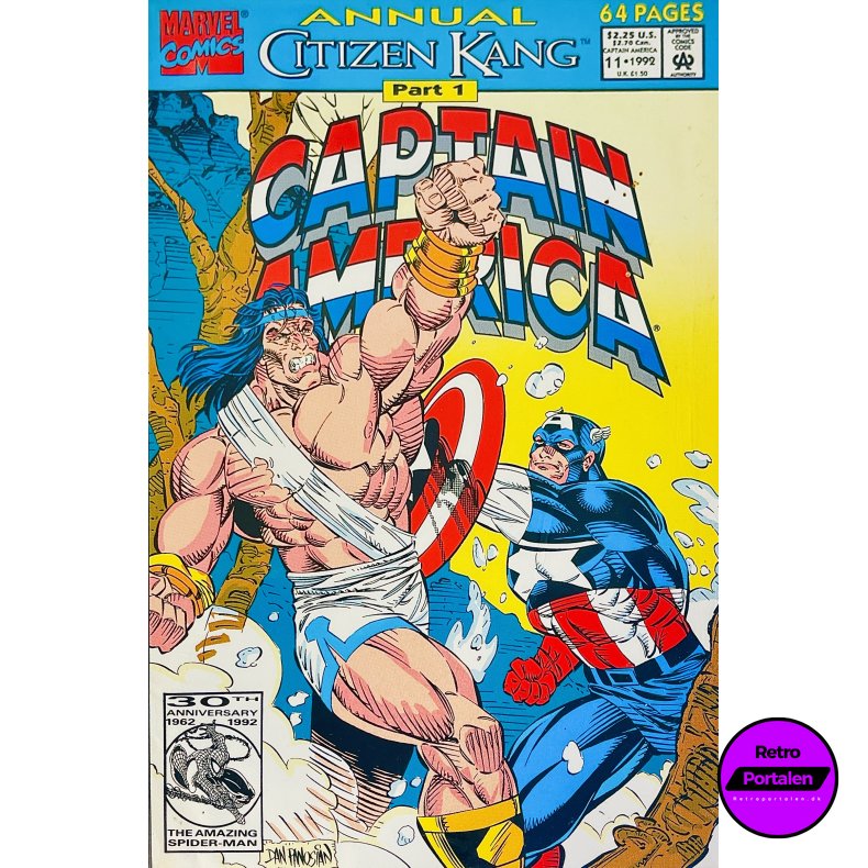 Captain America Annual Part 1 Nr. 11 (1992) (Engelsk) (Marvel Comics) (Tegneserie)