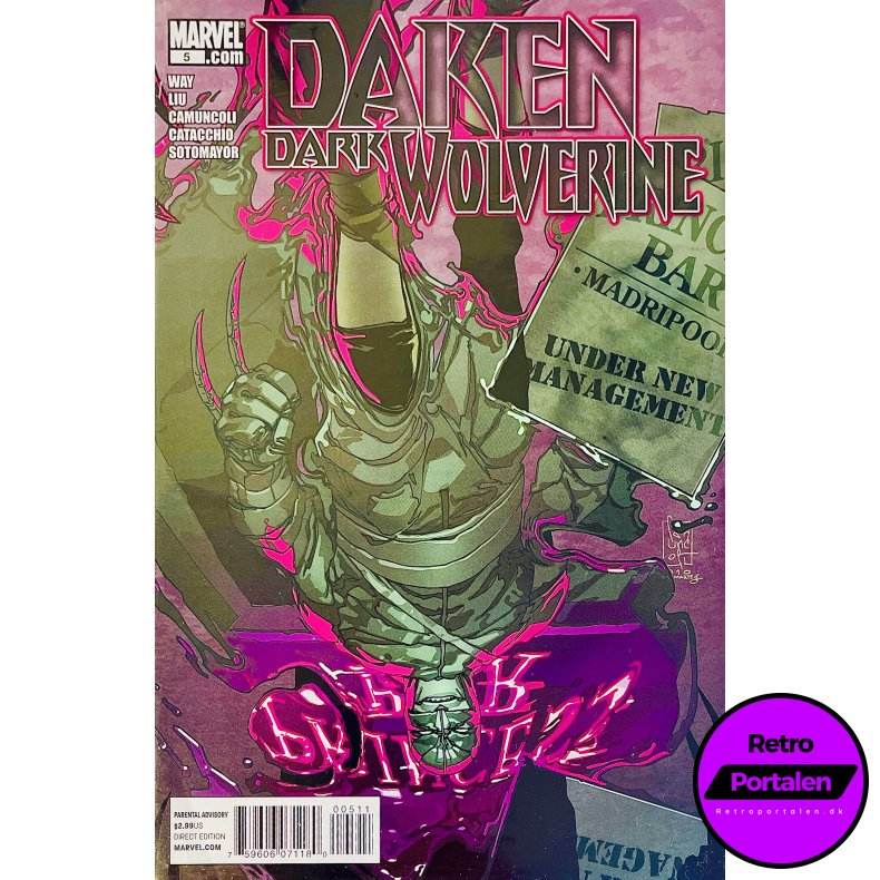 Daken: Dark Wolverine Nr. 5 (2011) (Engelsk) (Marvel) (Tegneserie)