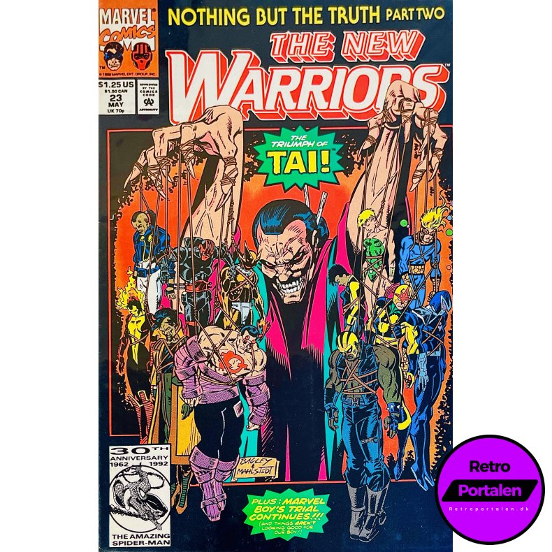 The New Warriors Vol. 1 Nr. 23 (1992) (Engelsk) (Marvel Comics) (Tegneserie)