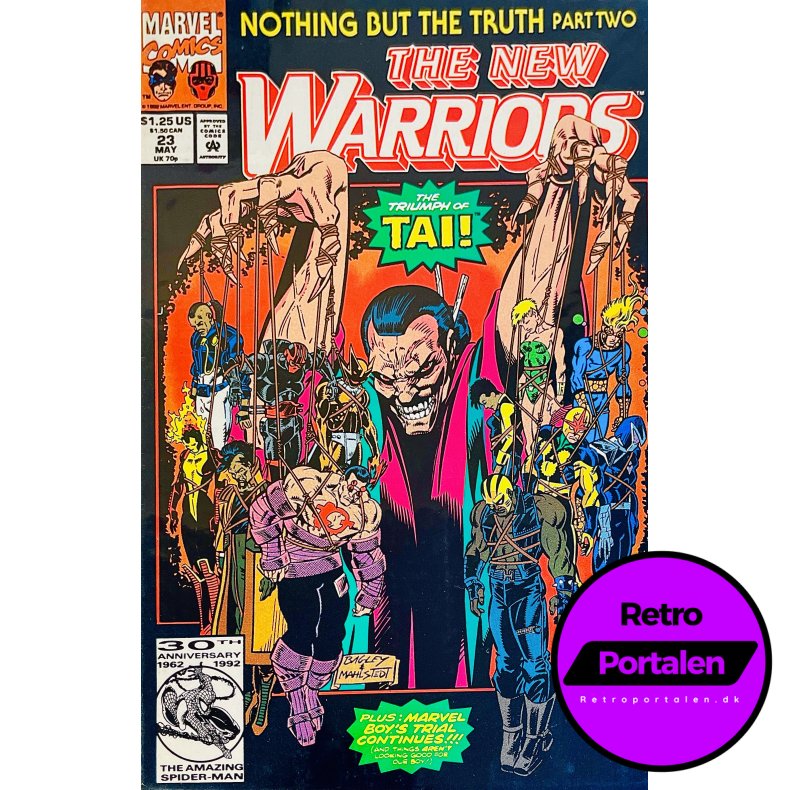 The New Warriors Vol. 1 Nr. 23 (1992) (Engelsk) (Marvel Comics) (Tegneserie)