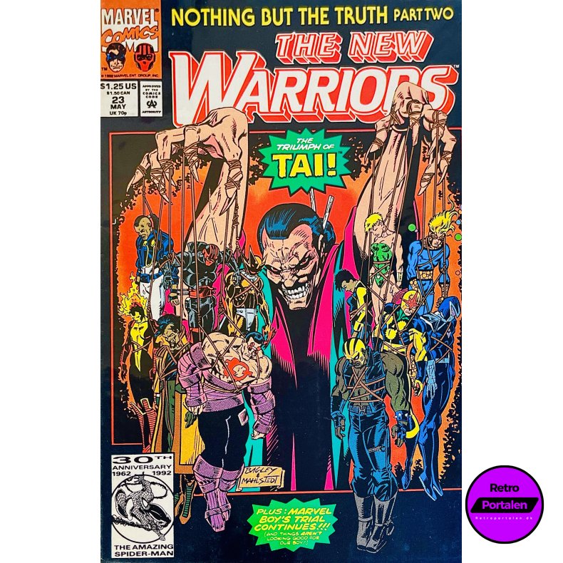 The New Warriors Vol. 1 Nr. 23 (1992) (Engelsk) (Marvel Comics) (Tegneserie)