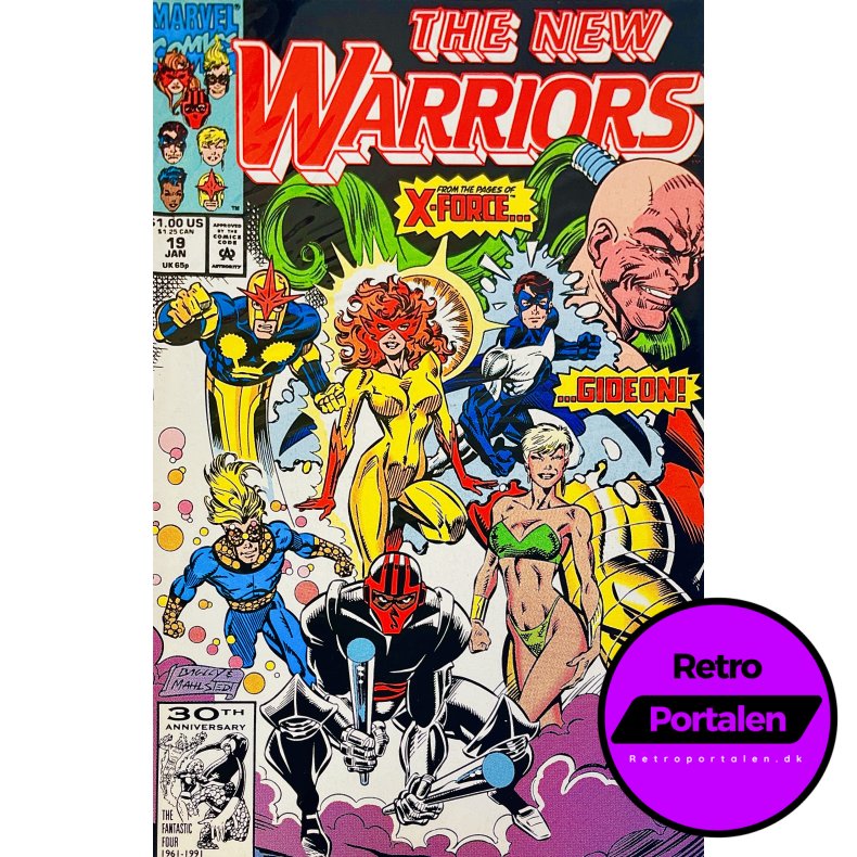 The New Warriors Vol. 1 Nr. 19 (1992) (Engelsk) (Marvel Comics) (Tegneserie)