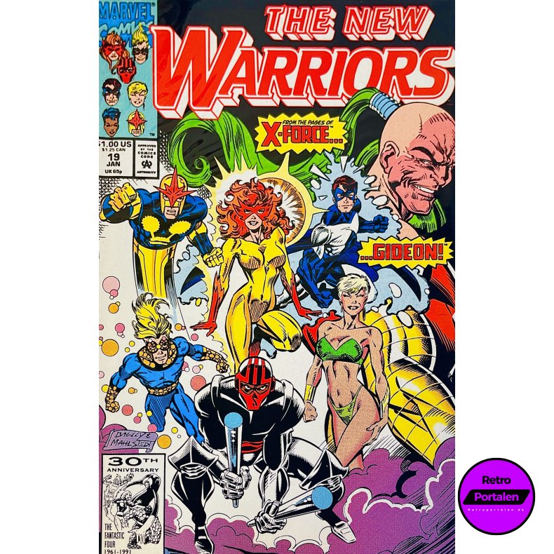 The New Warriors Vol. 1 Nr. 19 (1992) (Engelsk) (Marvel Comics) (Tegneserie)