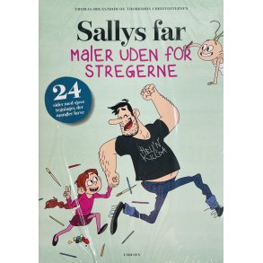 Sallys Far Maler Uden For Stregerne (NY) (1 stk.) (Malebog) (Carlsen)