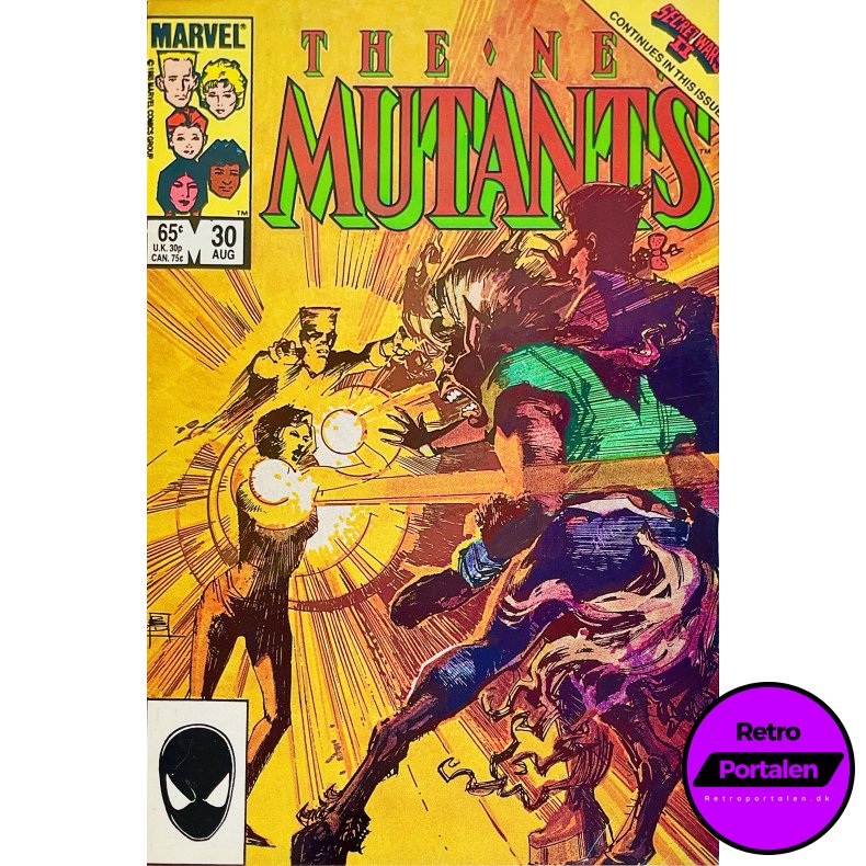 The New Mutants Vol. 1 Nr. 30 (1985) (Engelsk) (Marvel) (Tegneserie)