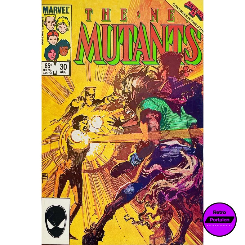 The New Mutants Vol. 1 Nr. 30 (1985) (Engelsk) (Marvel) (Tegneserie)