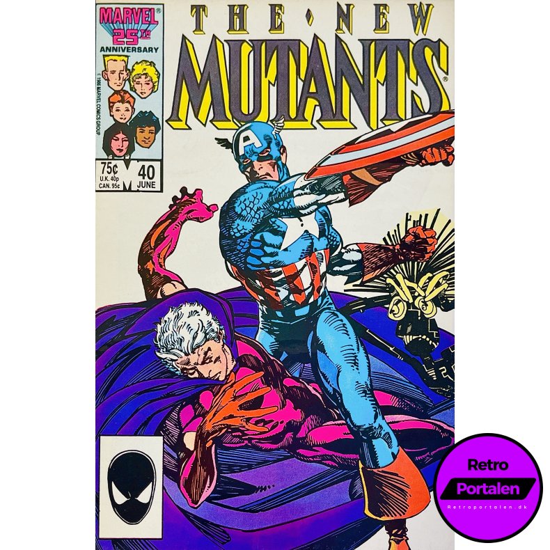 The New Mutants Vol. 1 Nr. 40 (1986) (Engelsk) (Marvel) (Tegneserie)
