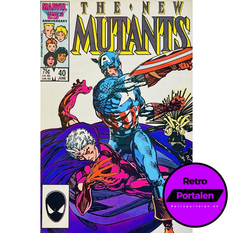 The New Mutants Vol. 1 Nr. 40 (1986) (Engelsk) (Marvel) (Tegneserie)