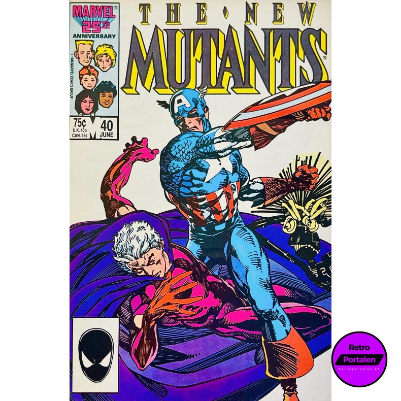 The New Mutants Vol. 1 Nr. 40 (1986) (Engelsk) (Marvel) (Tegneserie)