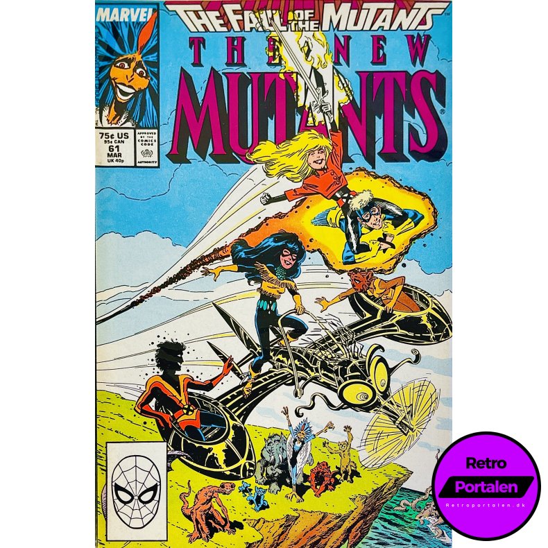 The New Mutants Vol. 1 Nr. 61 (1988) (Engelsk) (Marvel) (Tegneserie)