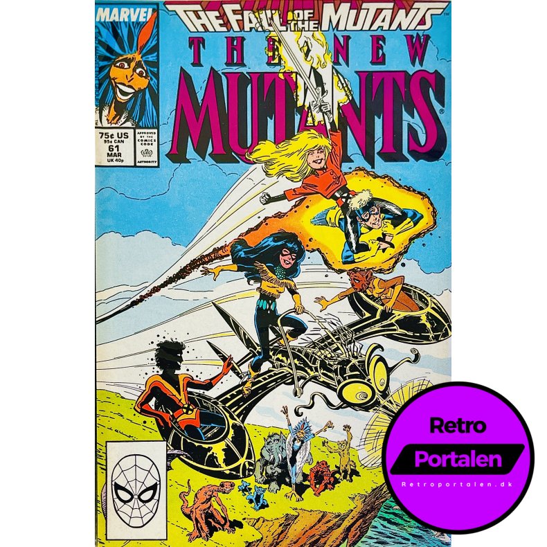The New Mutants Vol. 1 Nr. 61 (1988) (Engelsk) (Marvel) (Tegneserie)