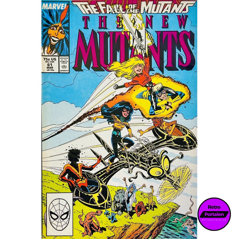 The New Mutants Vol. 1 Nr. 61 (1988) (Engelsk) (Marvel) (Tegneserie)