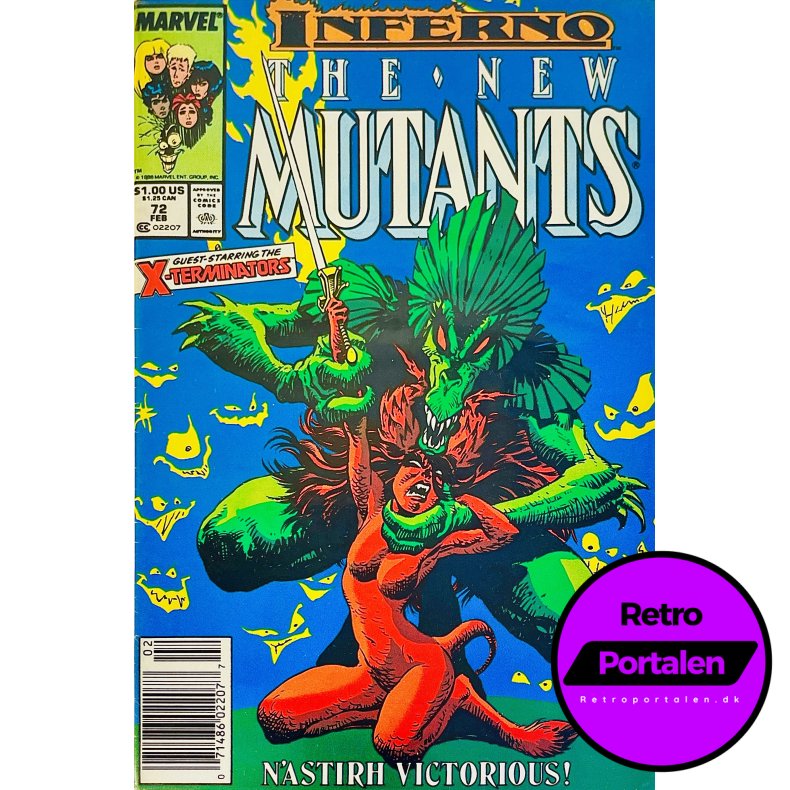 The New Mutants Vol. 1 Nr. 72 (1989) (Engelsk) (Marvel) (Tegneserie)