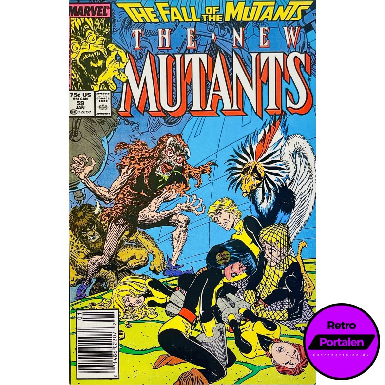 The New Mutants Vol. 1 Nr. 59 (1988) (Engelsk) (Marvel) (Tegneserie)