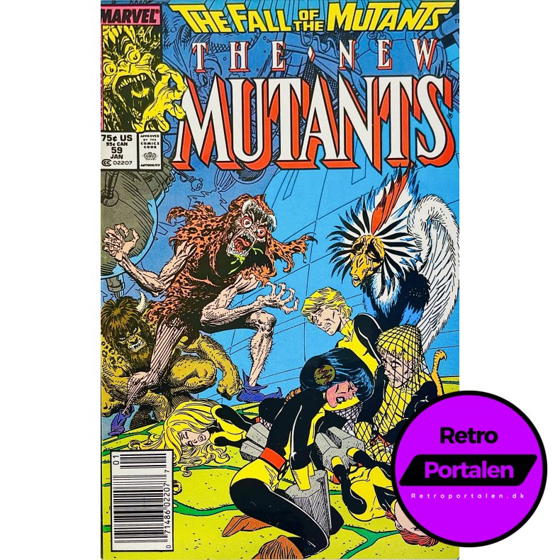The New Mutants Vol. 1 Nr. 59 (1988) (Engelsk) (Marvel) (Tegneserie)