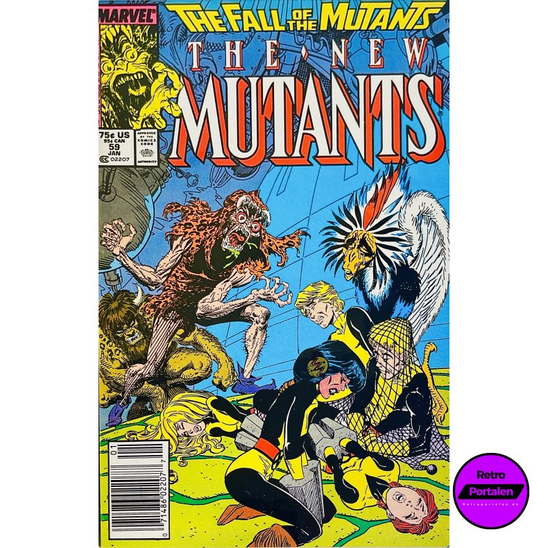 The New Mutants Vol. 1 Nr. 59 (1988) (Engelsk) (Marvel) (Tegneserie)