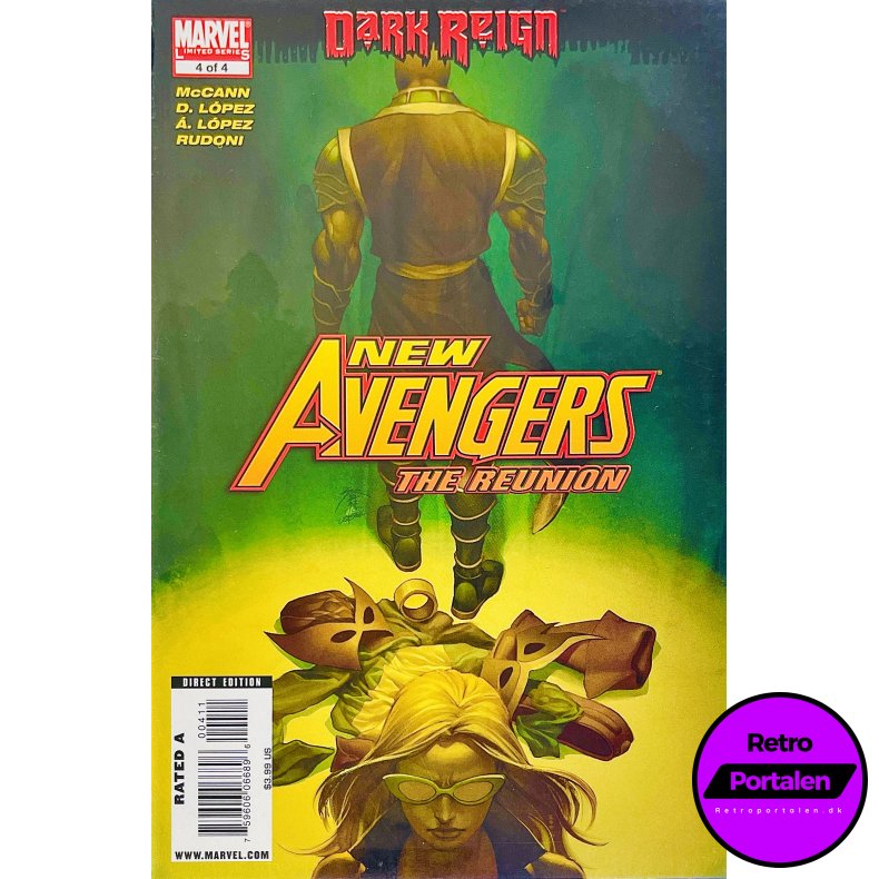 New Avengers: The Reunion Nr. 4 (Dark Reign) (2009) (Engelsk) (Marvel) (Tegneserie)
