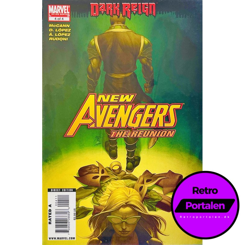 New Avengers: The Reunion Nr. 4 (Dark Reign) (2009) (Engelsk) (Marvel) (Tegneserie)