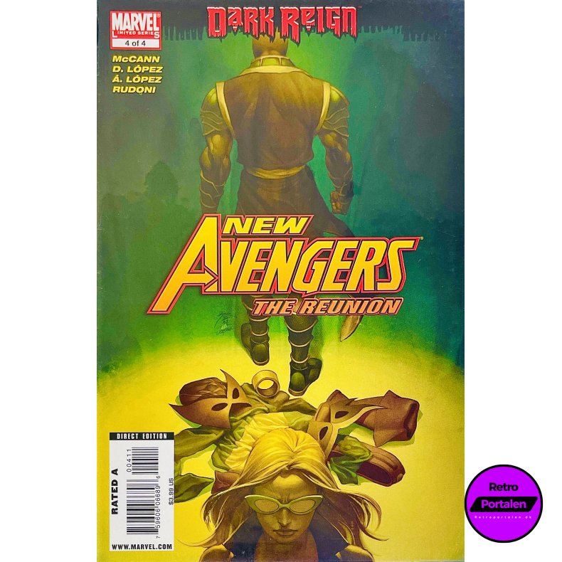 New Avengers: The Reunion Nr. 4 (Dark Reign) (2009) (Engelsk) (Marvel) (Tegneserie)