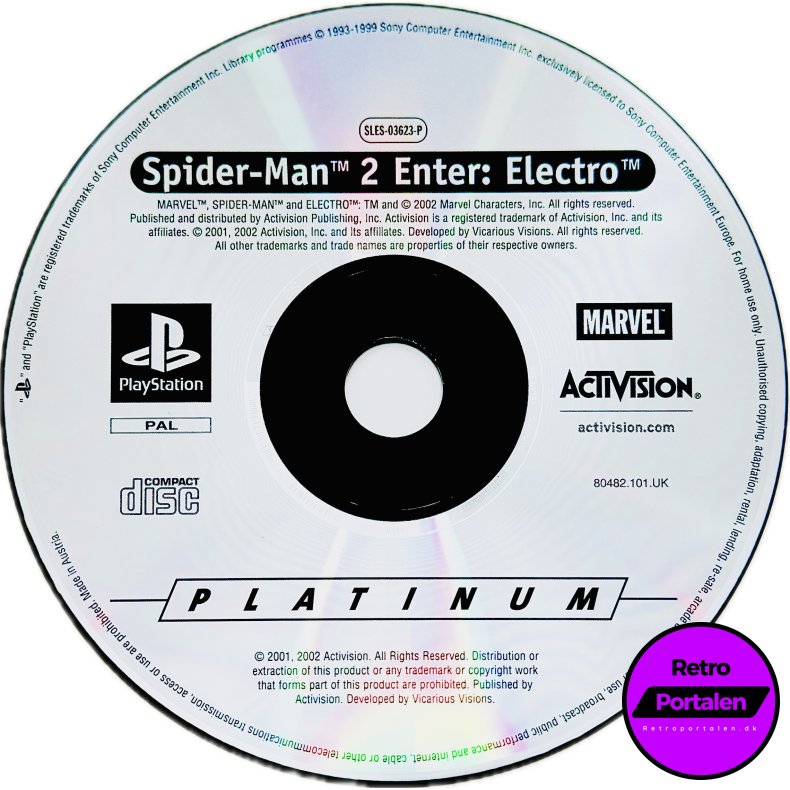  Spider-Man 2 Enter: Electro (L�s Spil) (Platinum) (PS1)�