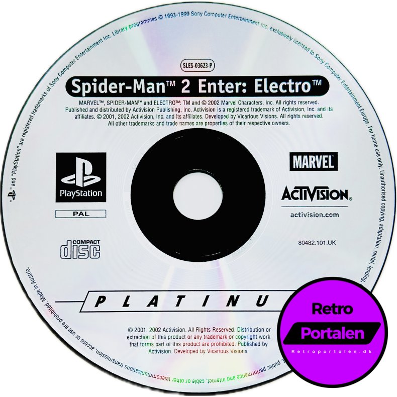  Spider-Man 2 Enter: Electro (L�s Spil) (Platinum) (PS1)�