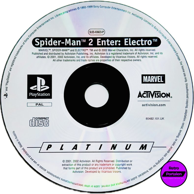  Spider-Man 2 Enter: Electro (L�s Spil) (Platinum) (PS1)�