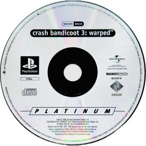 Crash Bandicoot 3: Warped (L�s Spil) (Platinum) (PS1) 