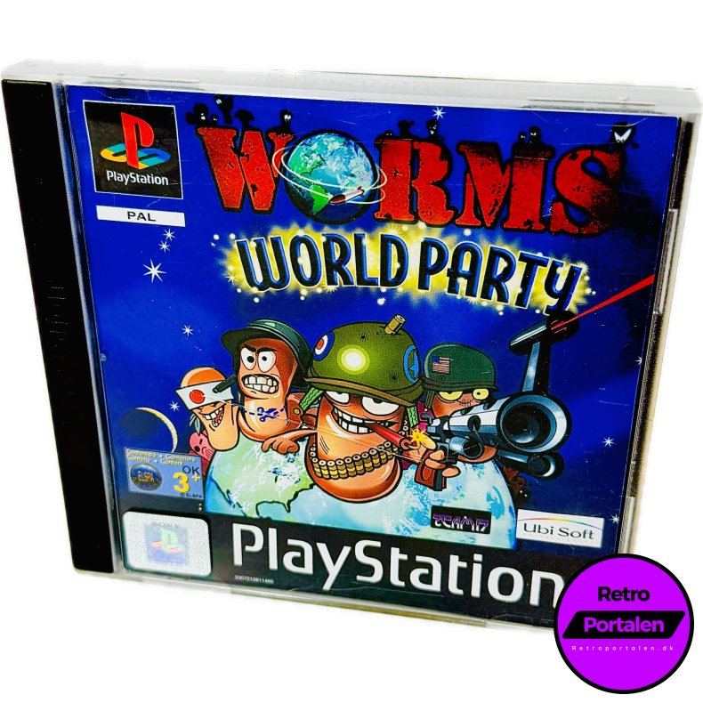 Worms World Party (Frontcover Har Kosmetiske Fejl) (PS1)