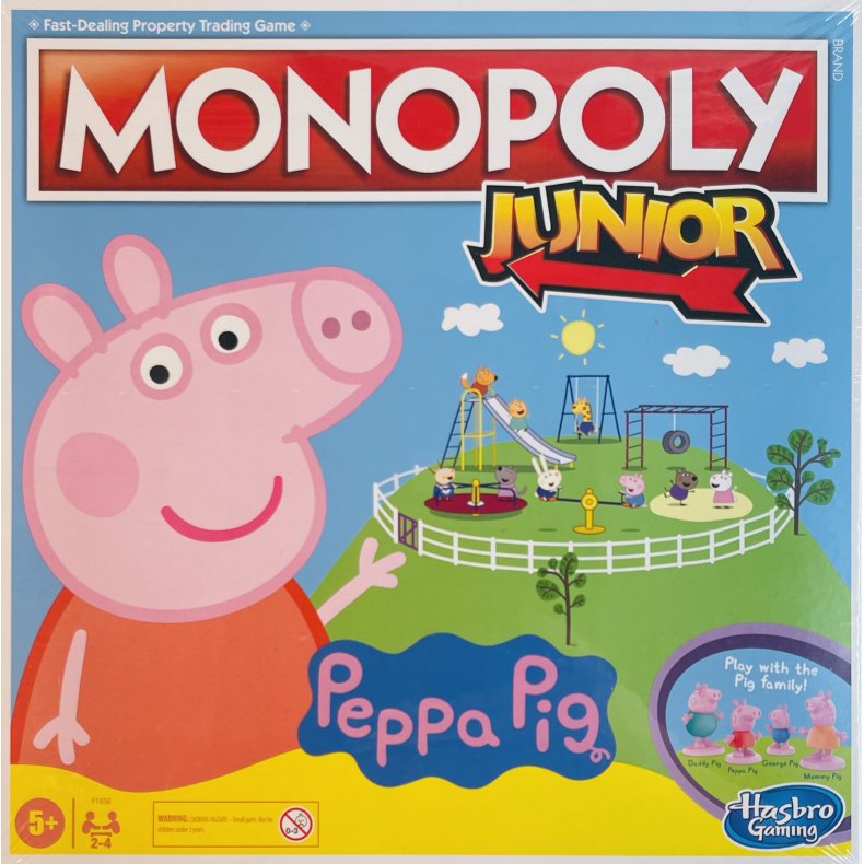Monopoly Junior (Matador) - Peppa Pig/Gurli Gris Br�tspil (NY) (Engelsk) (Hasbro Gaming)
