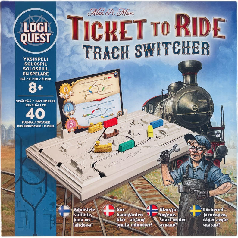 Ticket To Ride: Track Switcher - Train Logic Puzzle Spil Dansk/Nordic Br�tspil (NY) (Logi Quest)