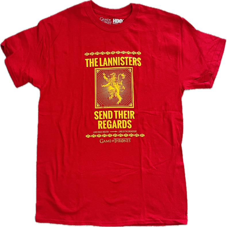 Game Of Thrones T-Shirt (NY) (R�d) (The Lannisters)