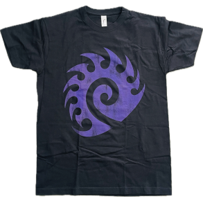 Blizzard Entertainment T-Shirt (NY) (Sort) (Lilla Print Front)