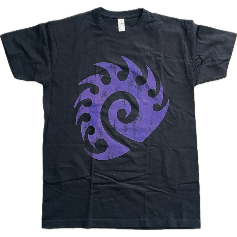 Blizzard Entertainment T-Shirt (NY) (Sort) (Lilla Print Front)