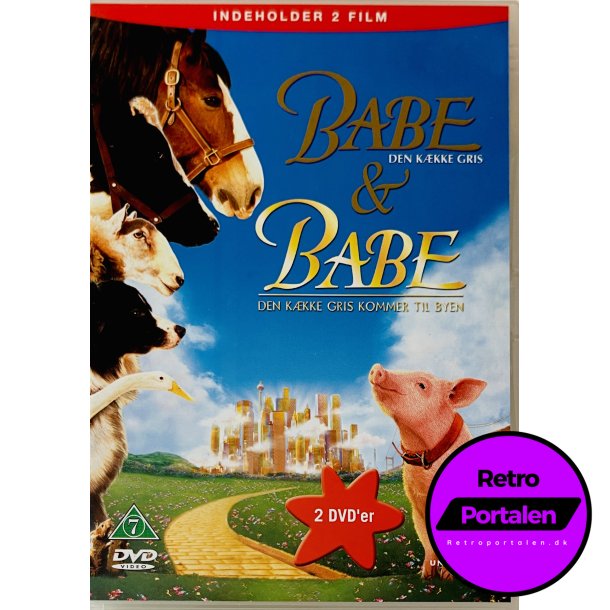 Babe Den Kkke Gris &amp; Babe Den Kkke Gris Kommer Til Byen (2 Disc) (DVD)