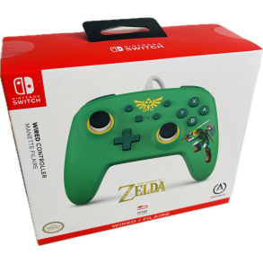 Nintendo Switch PowerA Wired Controller - Hyrule Defender (NY) (Grn) (Switch) (617885061912)