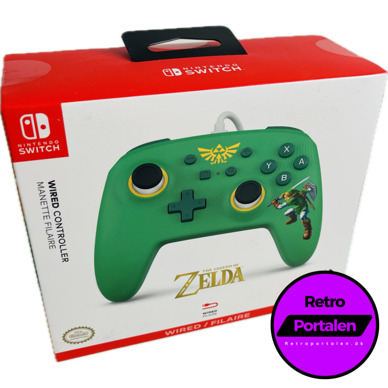 Nintendo Switch PowerA Wired Controller - Hyrule Defender (NY) (Gr�n) (Switch) (617885061912)