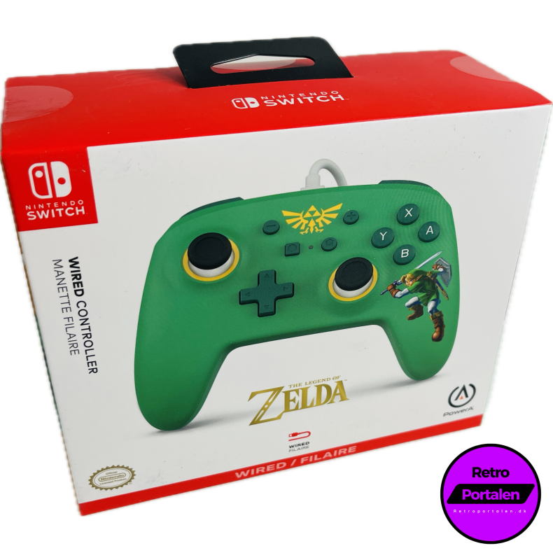 Nintendo Switch PowerA Wired Controller - Hyrule Defender (NY) (Grn) (Switch) (617885061912)