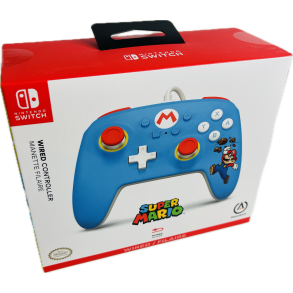 Nintendo Switch PowerA Wired Controller - Brick Breaker Mario (NY) (Bl) (Switch) (617885061813)
